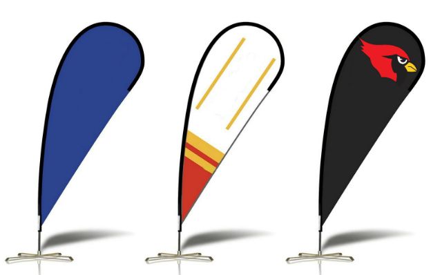 Outdoor and indoor sail flags.
